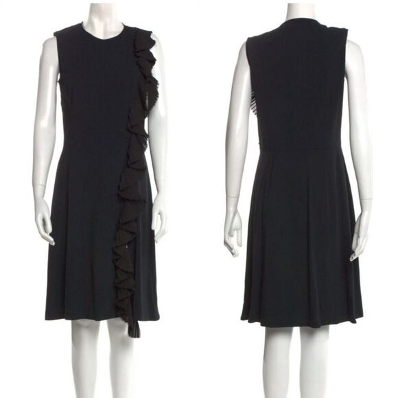 🖤 Altuzarra Black Sleeveless Dress with Ruffle Detail – Size 4 – Livinia 🖤 - Picture 1 of 10
